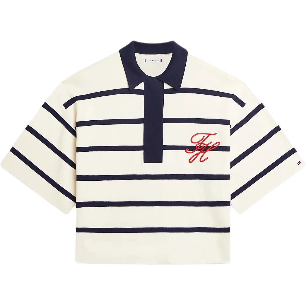 Женское поло Tommy Hilfiger, Ecru