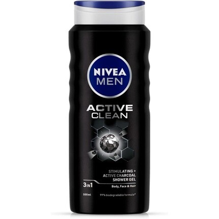 

Nivea Men Active Clean Гель для душа для тела, лица и волос 500мл