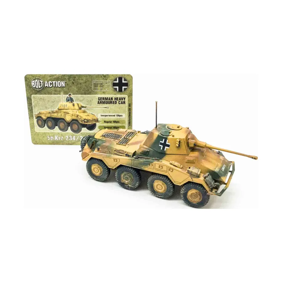 

Сд. Кфз. Бронеавтомобиль 234/2 №2, Bolt Action - German - Loose Miniatures (28mm)