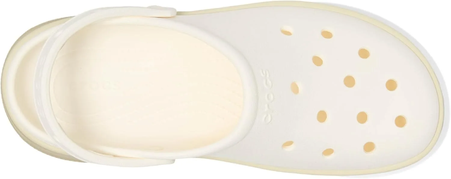 Сабо Crocs Adult Classic Stacked Clogs Platform Platform, меловой — фото 2