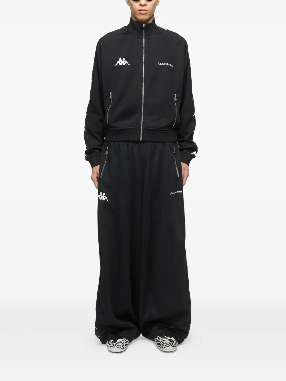 Куртка на молнии из коллаборации с Kappa Acne Studios, черный — фото 2