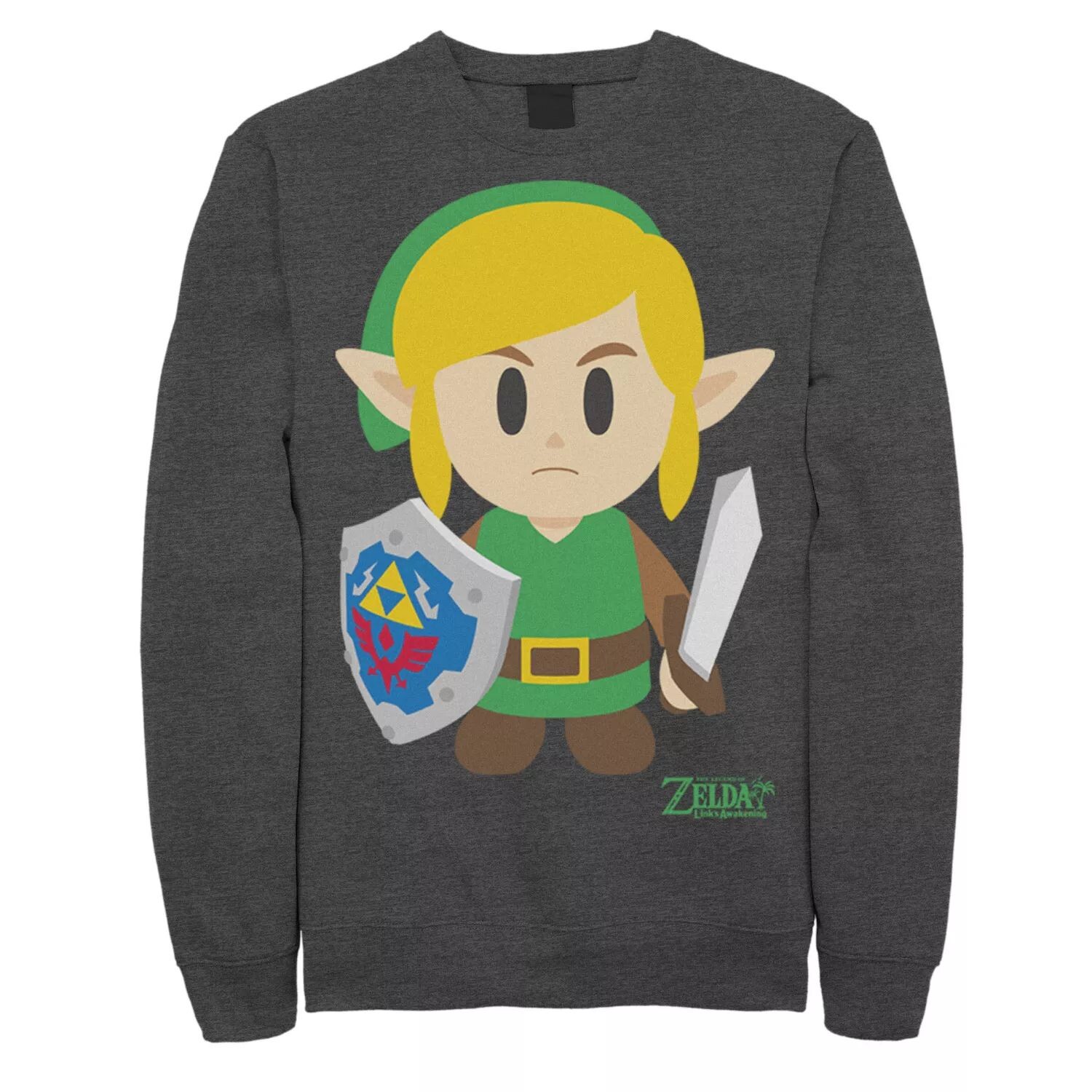 

Мужская флисовая футболка Nintendo Legend Of Zelda Links Awakening Link Avatar Licensed Character