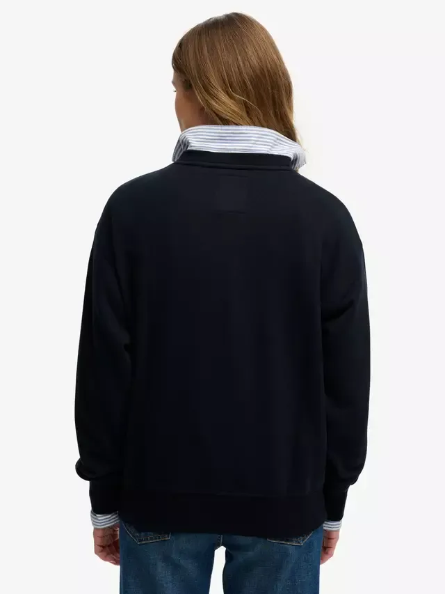 Толстовка Crest Loose Crew Superdry, Eclipse Navy — фото 2