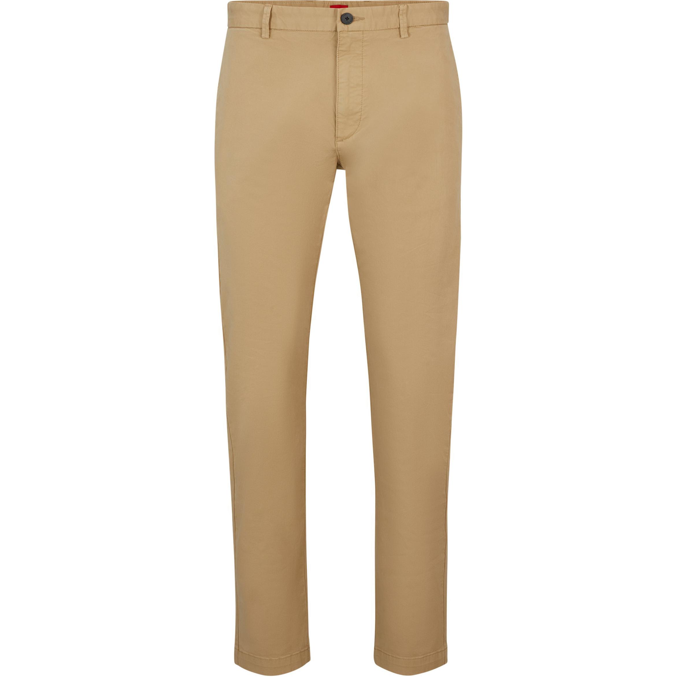 

Повседневные брюки FW24 Мужские Хаки HUGO BOSS