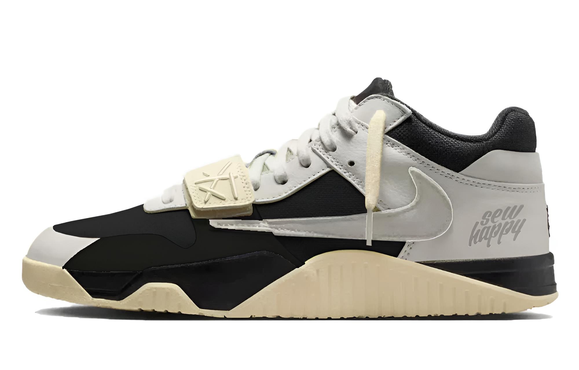 

Jordan Travis Scott x Jumpman Jack устойчивые к истиранию кроссовки Mid top Vintage Basketball Shoes Unisex Gray