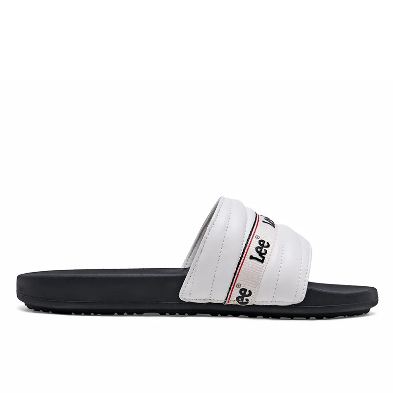 Слайдеры MD Rubber Stitching Slide для мужчин Lee, бежевый желтый — фото 4
