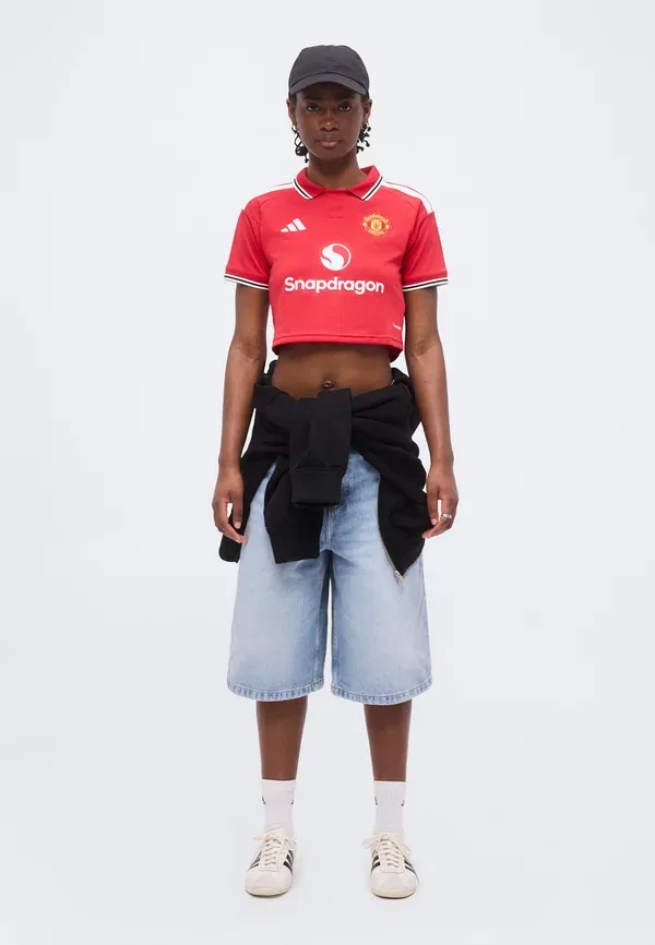 Футболка Manchester United 26/27 Home Crop Club Wear Adidas Performance, красный — фото 2