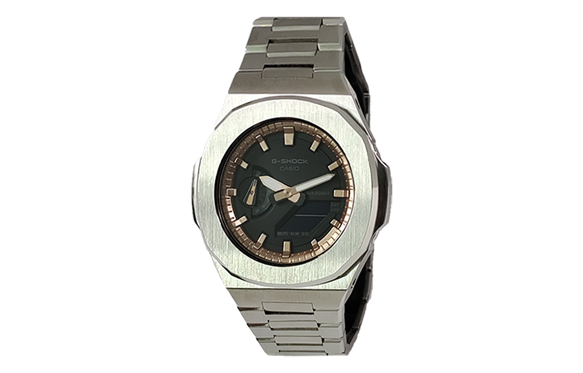 

Часы Casio G-Shock Analog-Digital 2100 Series, арт. GA-2100-1A1, серебристый/черный