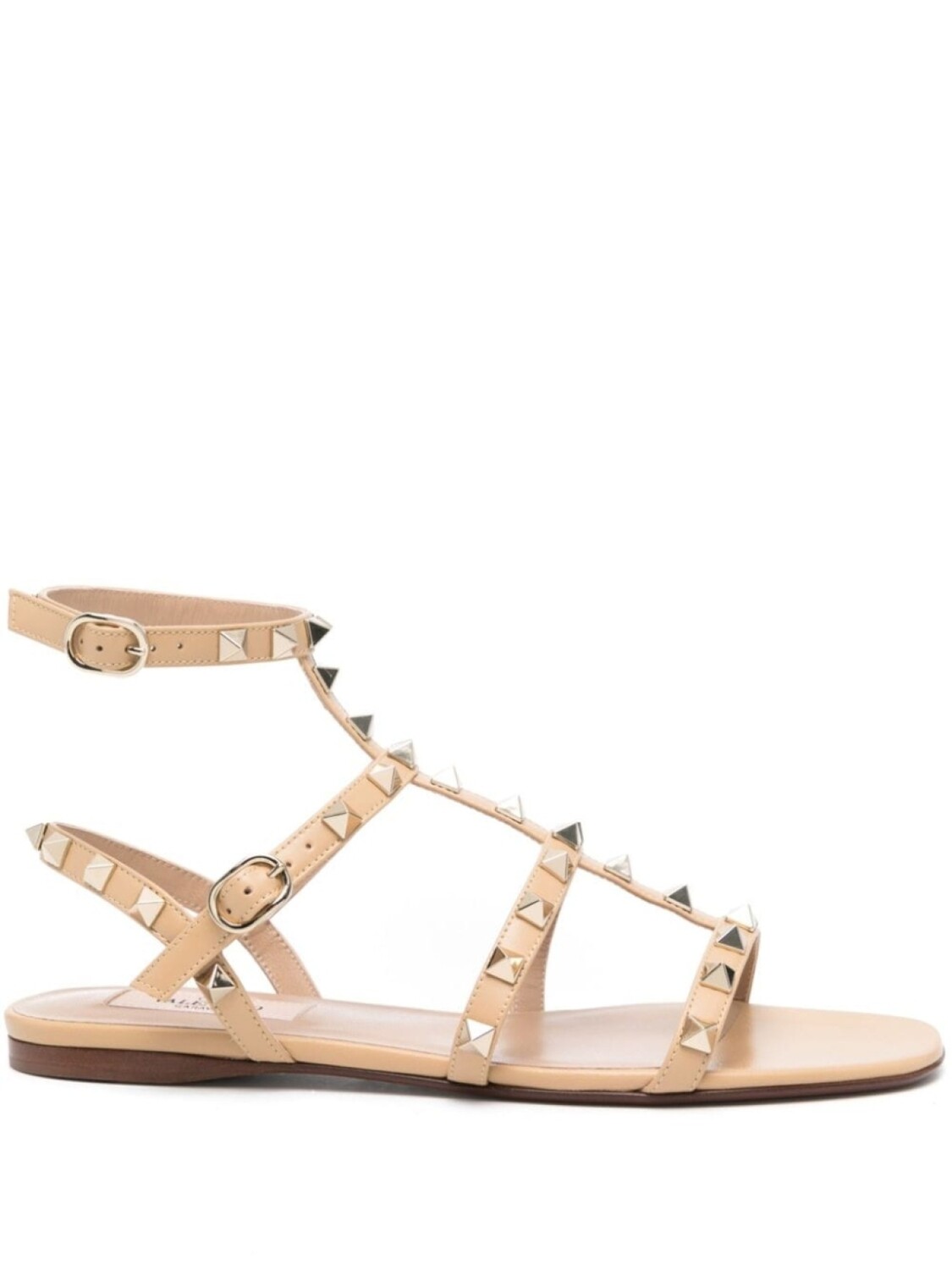 

Valentino Garavani сандалии Rockstud, нейтральный цвет