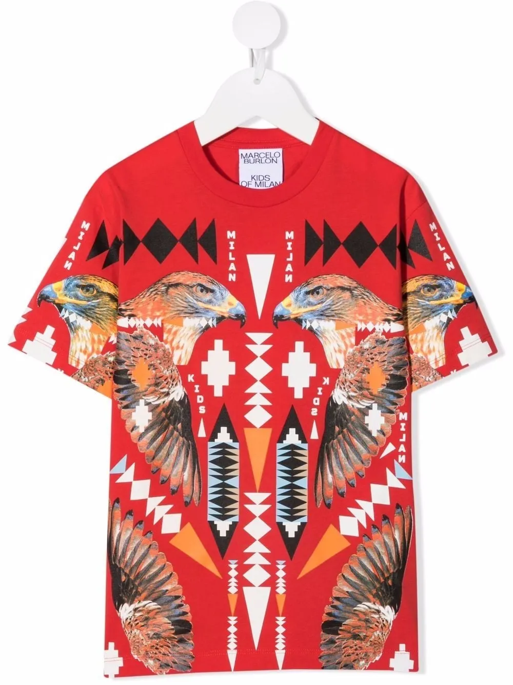 

Футболка Cross Falco Marcelo Burlon County Of Milan Kids, красный