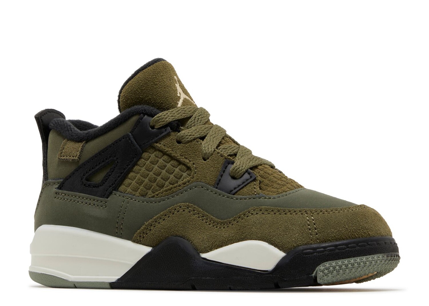 Кроссовки Air Jordan Air Jordan 4 Retro Se Td 'Craft - Olive', зеленый (размер RU 26) — фото 2