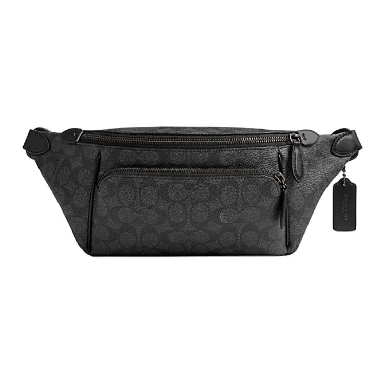 

COACH Сумка поясная большая мужская черная