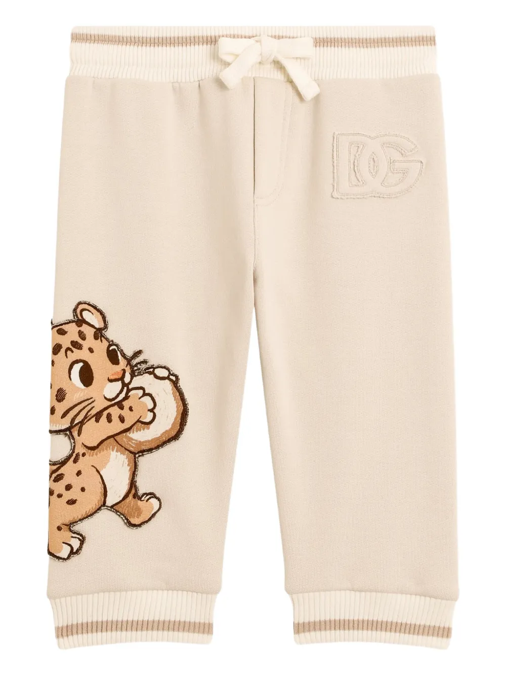 

Спортивные брюки с леопардовым принтом Dolce & Gabbana Kids, нейтральный