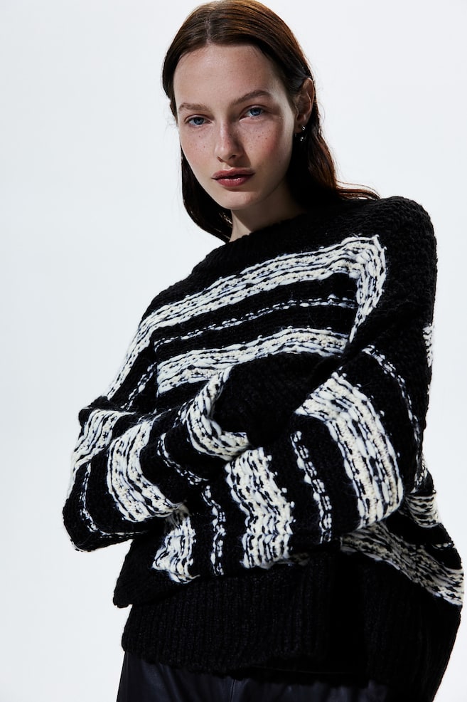 

Свитер жаккардовой вязки H&M, мультиколор
