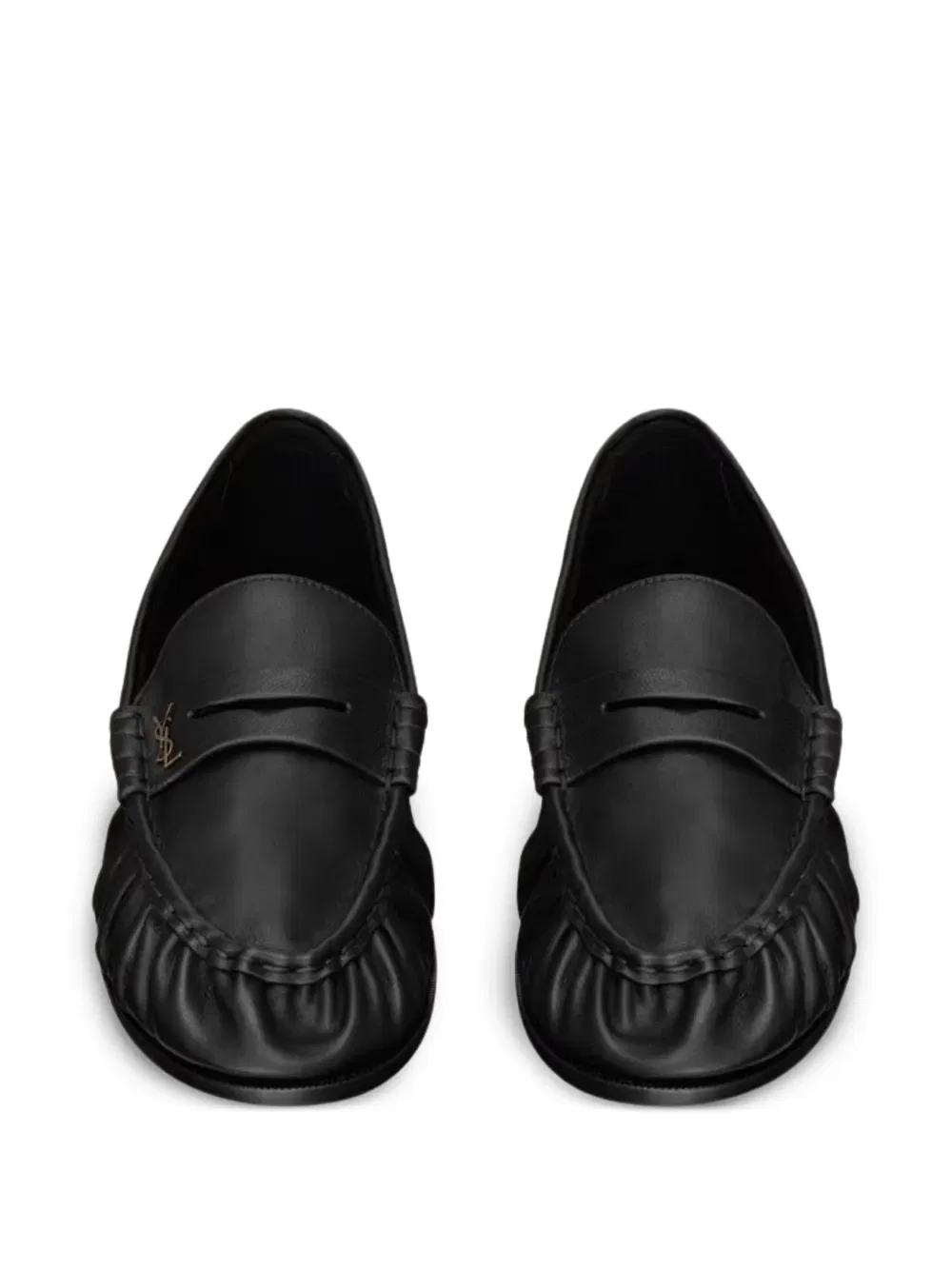 Лоферы с ремешком Penny-strap Saint Laurent, черный — фото 3