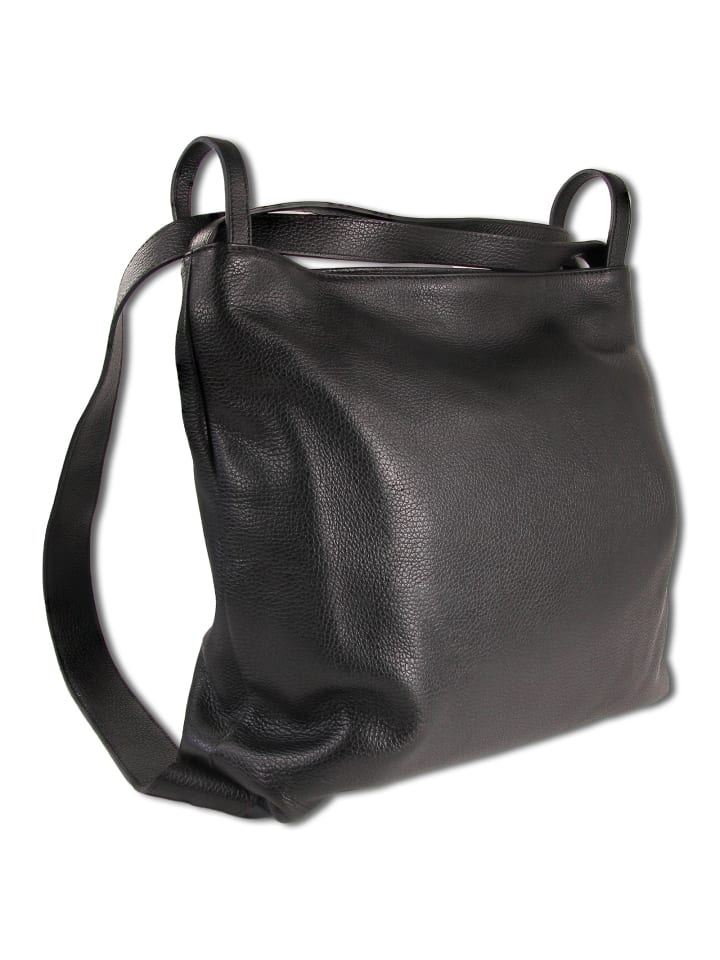 

Наплечная сумка Toscanto Schultertasche, Cityrucksack Leder schwarz ca. 40cm