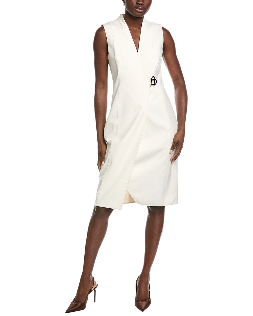 

Платье-миди без рукавов Akris из шелковой смеси, розовый