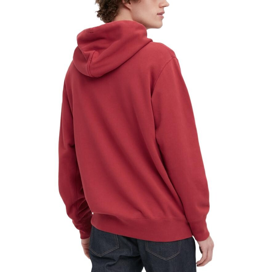 Толстовка унисекс красная Uniqlo, красный — фото 3