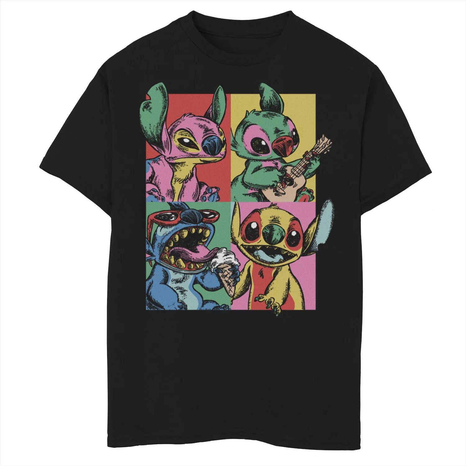 

Футболка Disney's Lilo & Stitch для мальчиков 8–20 лет с рисунком Pop Art Stitch Box Up Disney