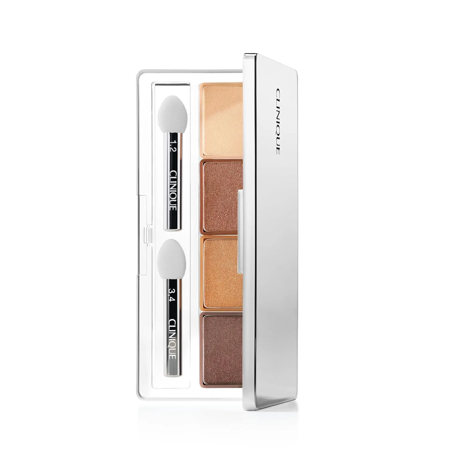Палетка теней Clinique All About Shadow Eye Shadow Quad | Стойкая, не скатывается и не выцветает, безопасна для чувствительной кожи вокруг глаз, AD Morning Java - Shimmer