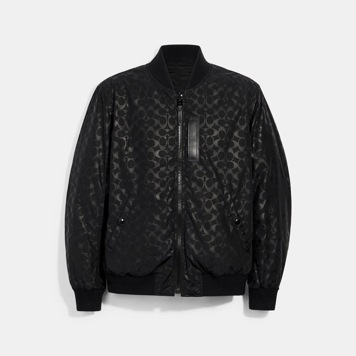 

Двусторонняя куртка Coach Outlet Signature Ma 1, черный