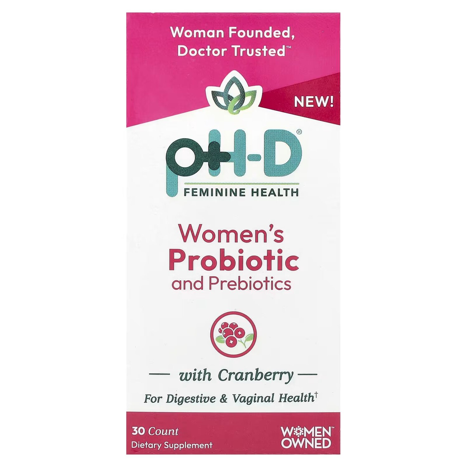 

Женские пробиотики и пребиотики, 30 капсул Ph-D Feminine Health
