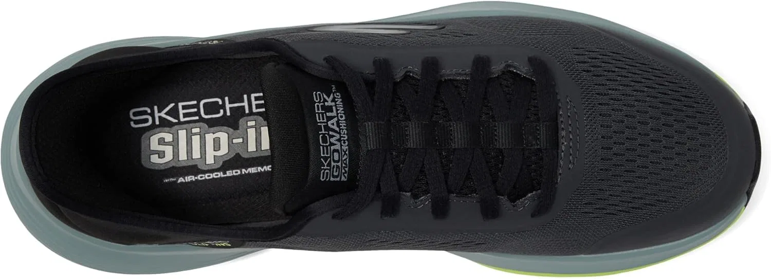 Мужские кроссовки Skechers Go Max Walker Next Generation, Black And Grey — фото 2