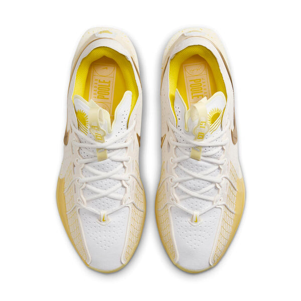 Кроссовки air zoom gt cut 3 jordan poole pe 'pale ivory metallic gold' Nike, белый — фото 4