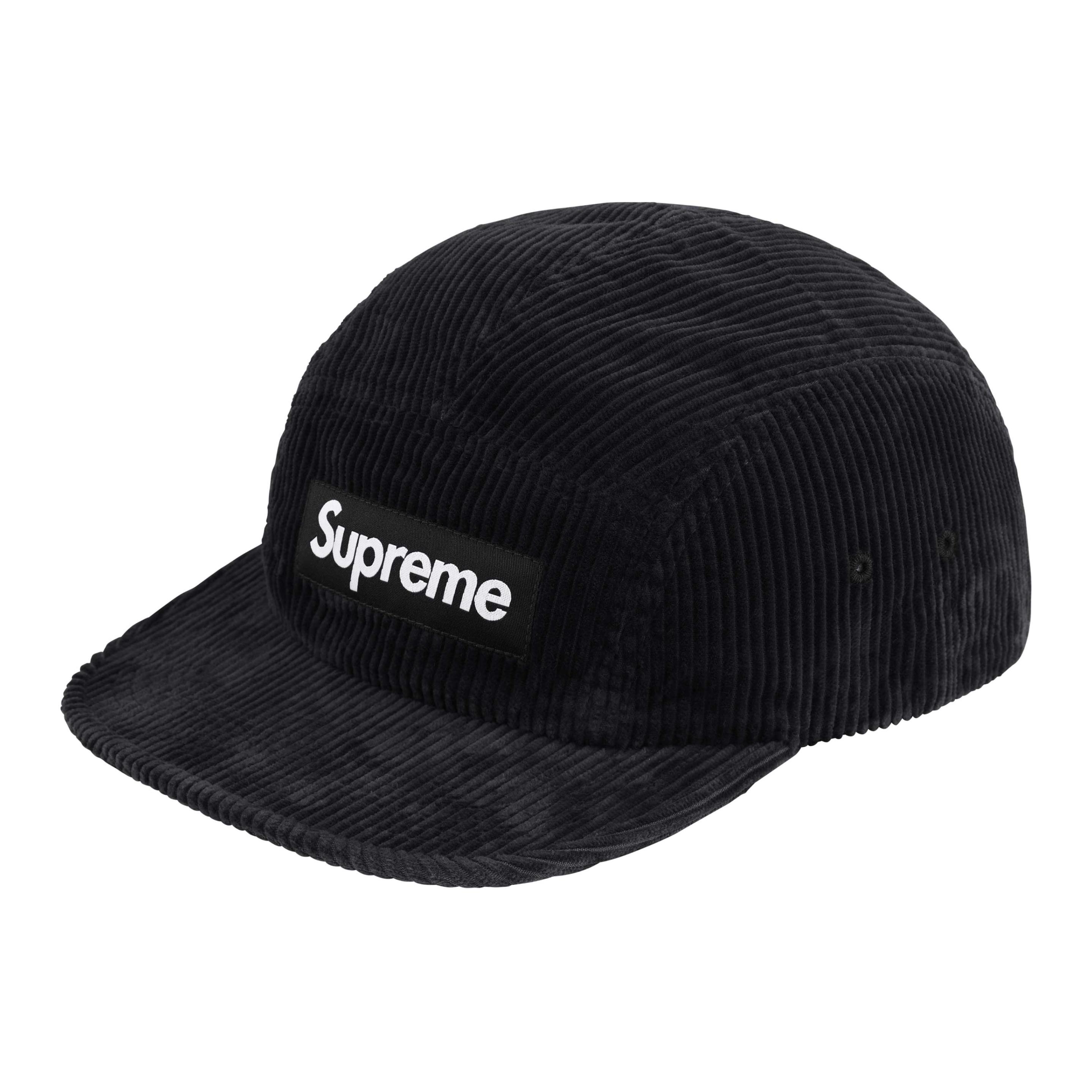 

Supreme Вельветовая кепка кемп, Black