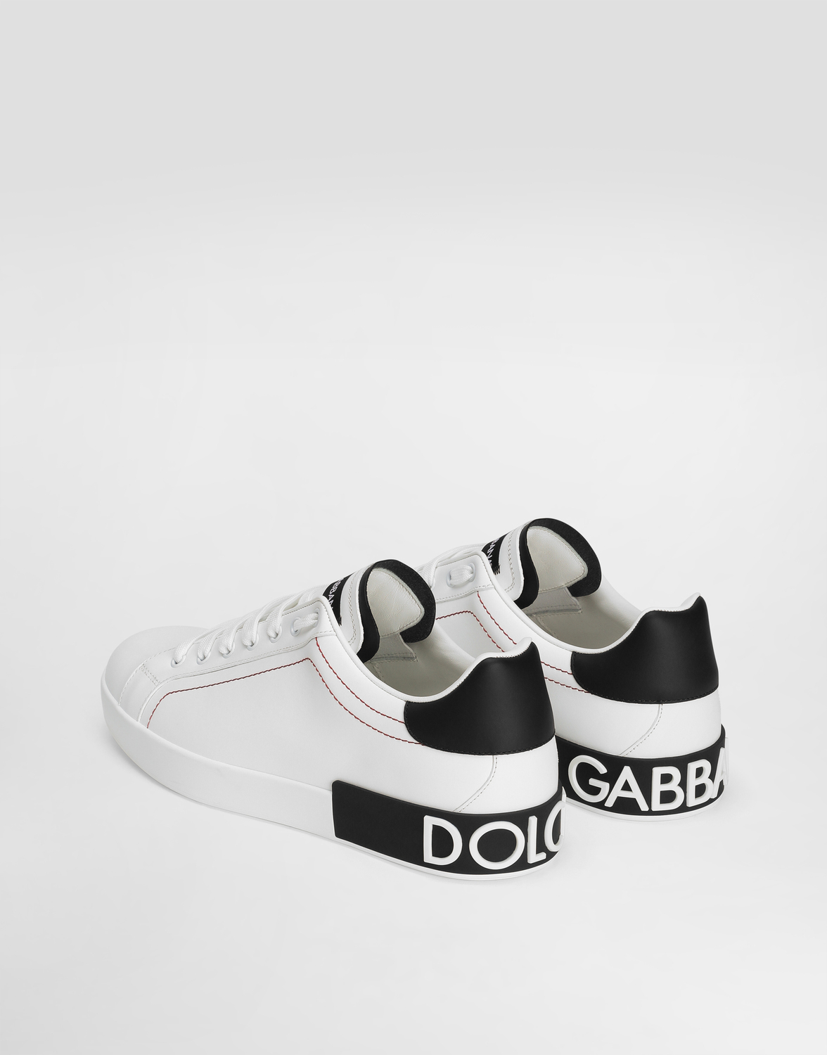 Кроссовки portofino из телячьей наппы Dolce & Gabbana, мультиколор — фото 3