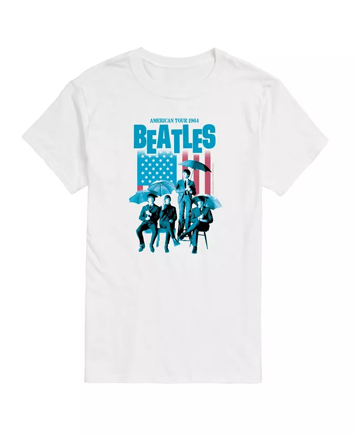 

Мужская футболка с коротким рукавом The Beatles American Flag AIRWAVES, белый