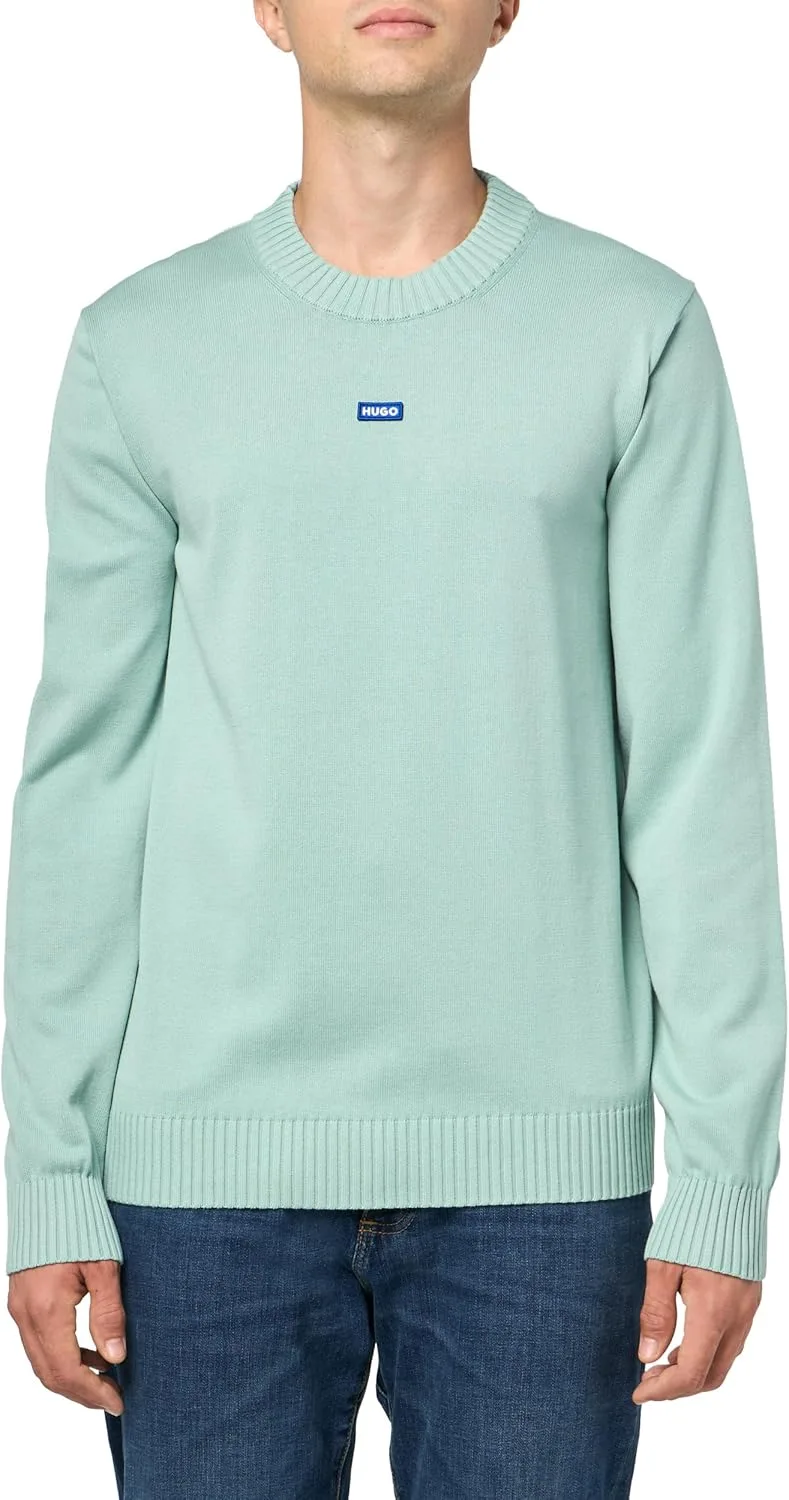 

HUGO мужской свитер Center Logo из хлопка