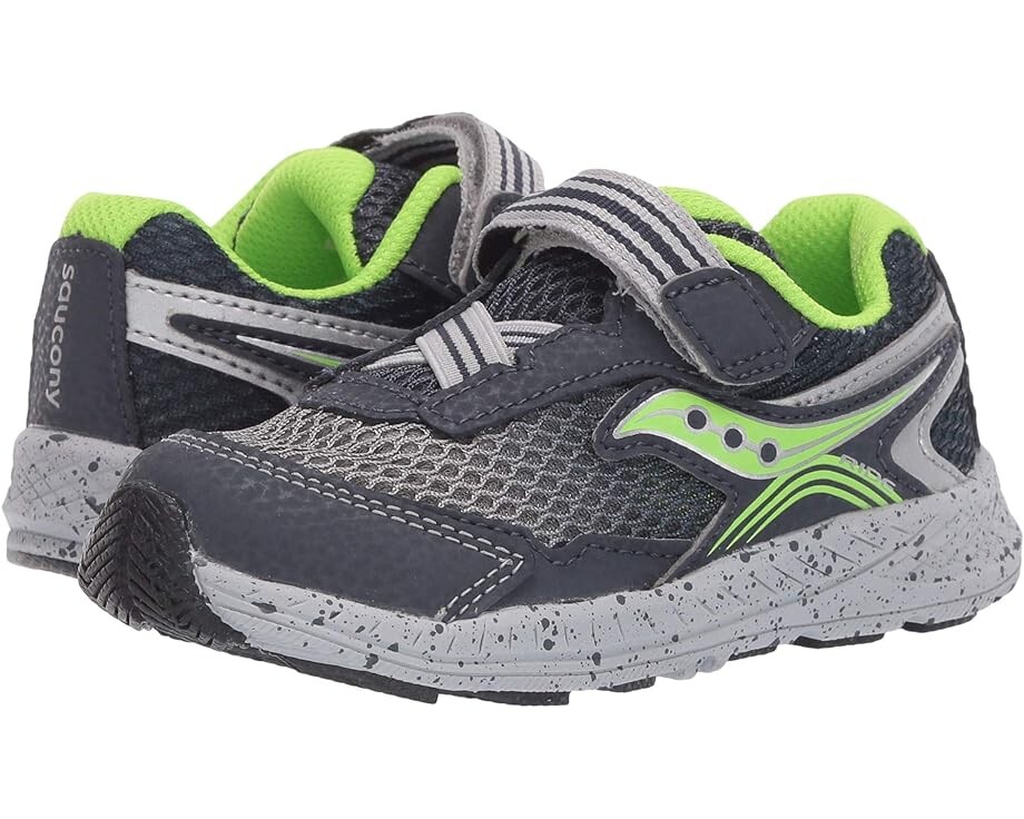 

Кроссовки Saucony Ride 10 Jr, цвет Navy/Green Leather/Mesh