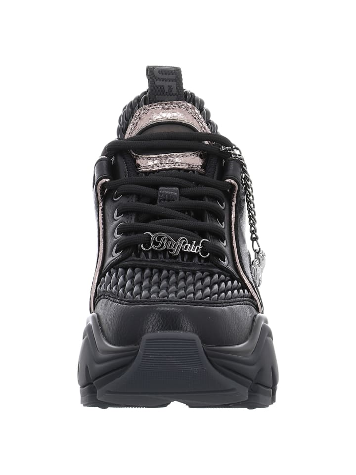Кроссовки на шнуровке Buffalo, черный — фото 4