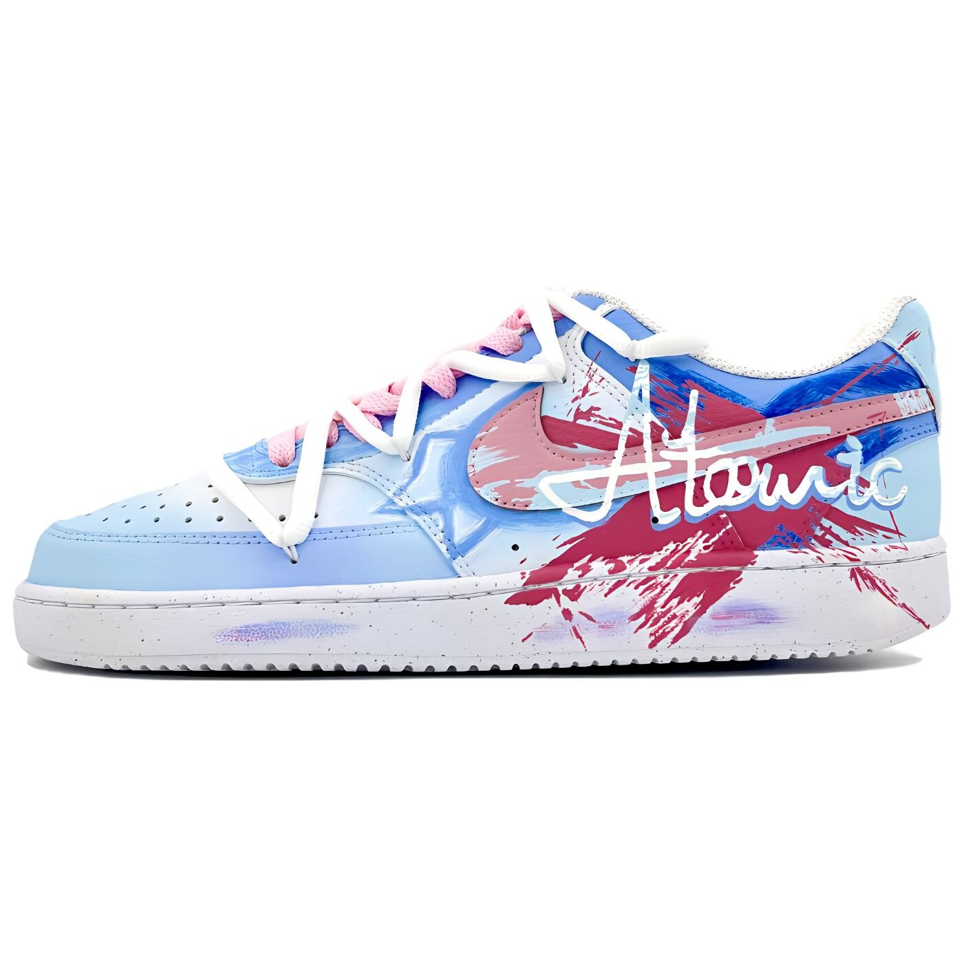 

Кроссовки Nike Court Vision 1 Skateboarding Shoes Women's Low-top Blue, цвет Pool party girl