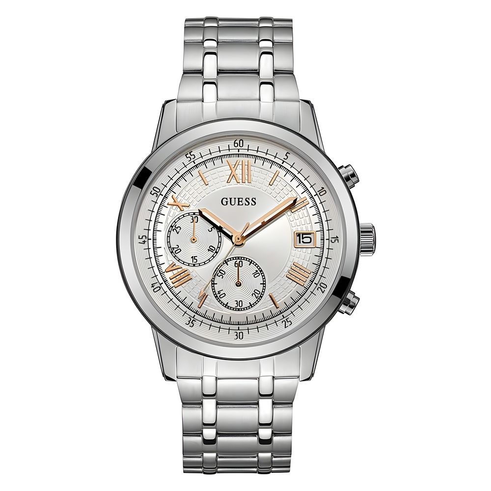 

Часы из серебристой стали GUESS