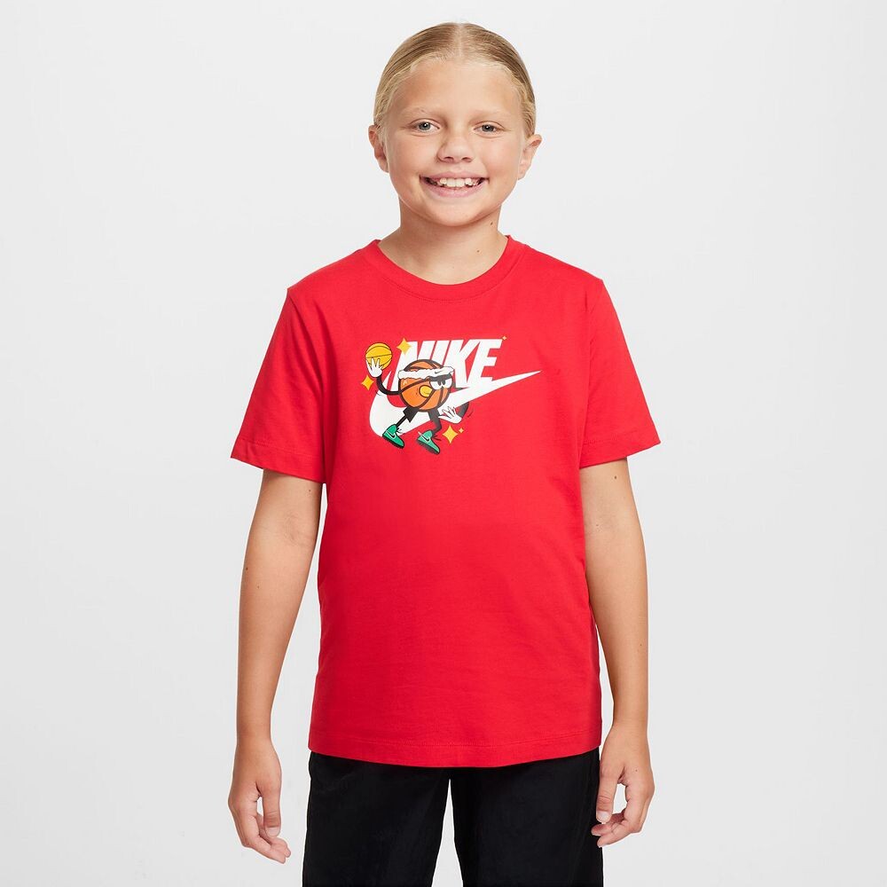 

Футболка Nike с баскетбольным рисунком для детей 8–20 лет, красный