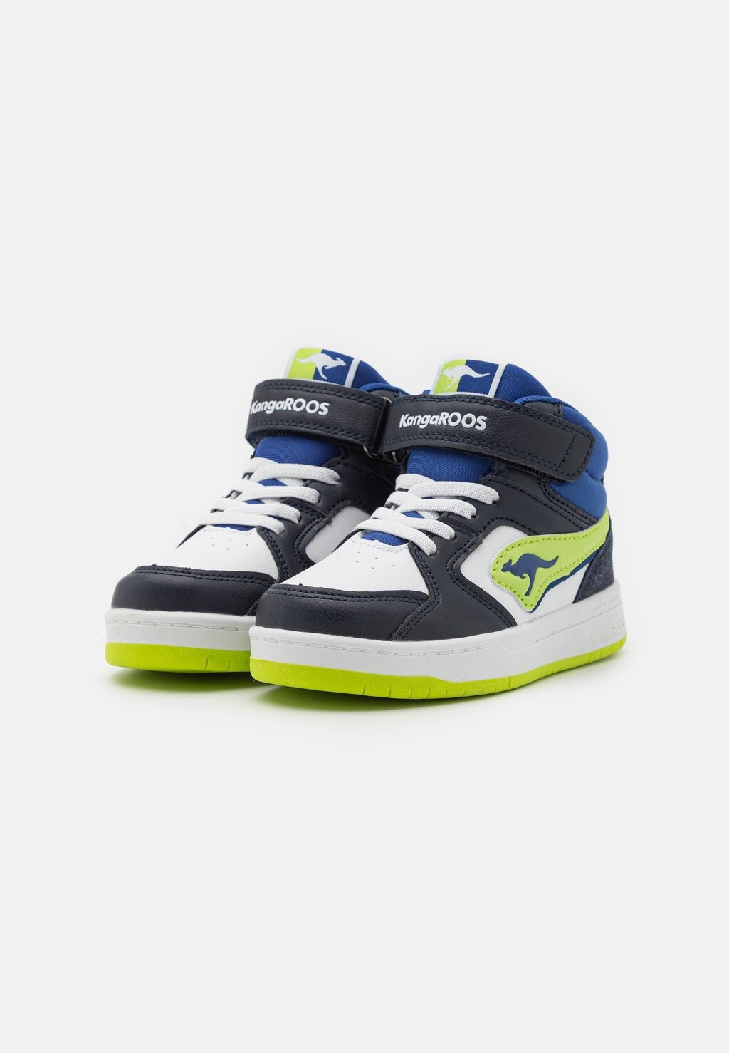 Высокие кроссовки Unisex KangaROOS, цвет dark navy/lime — фото 2