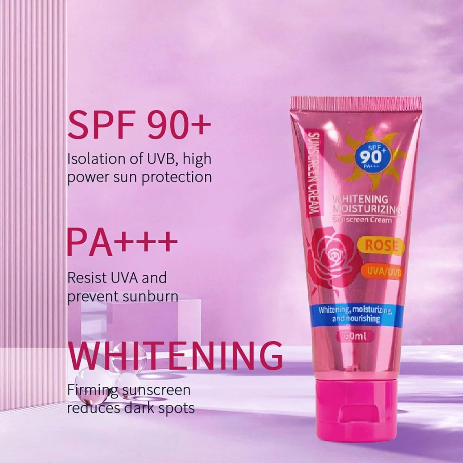 Гель для умывания увлажняющий матирующий с SPF, Generic, 74 г, горячий розовый — фото 4