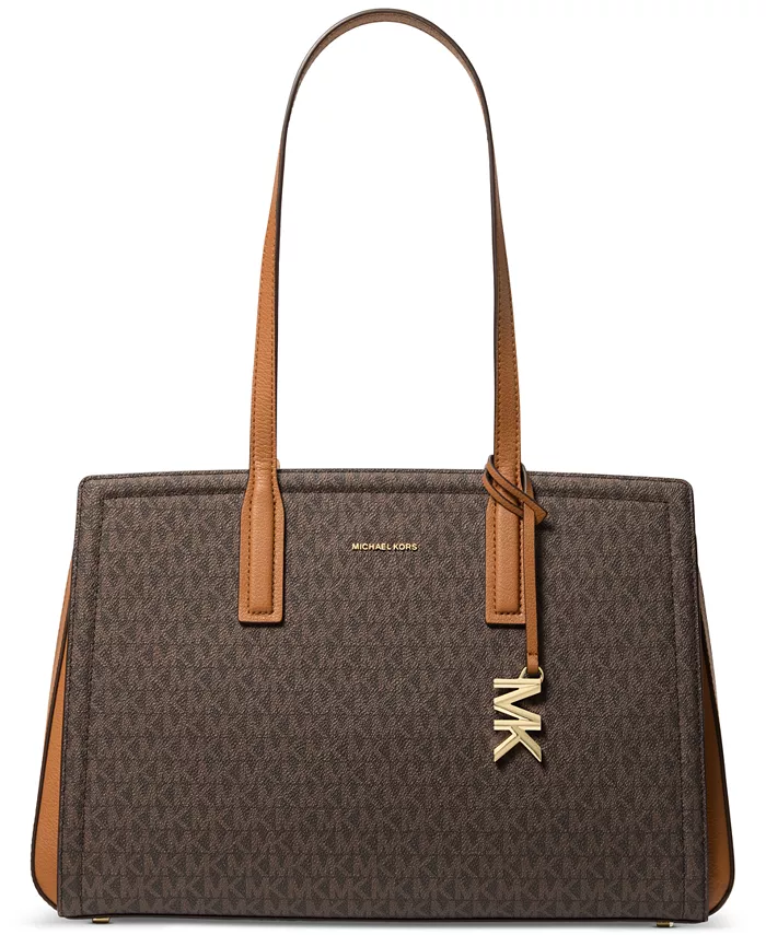 

Сумка Laila Medium Tote Michael Kors, коричневый/бежевый