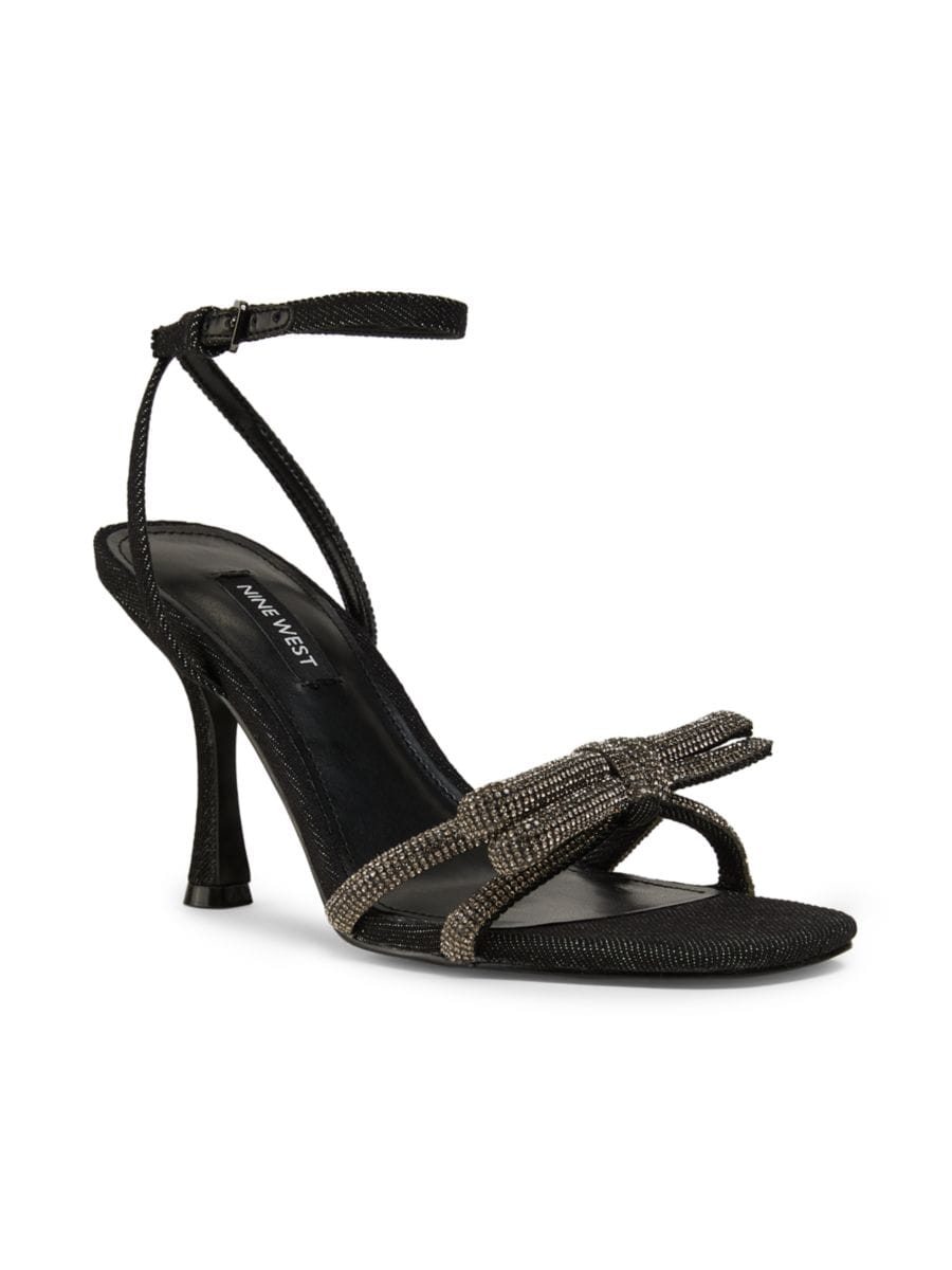 Сандалии Ivid 90MM с декорированными ремешками Nine West, черный — фото 2