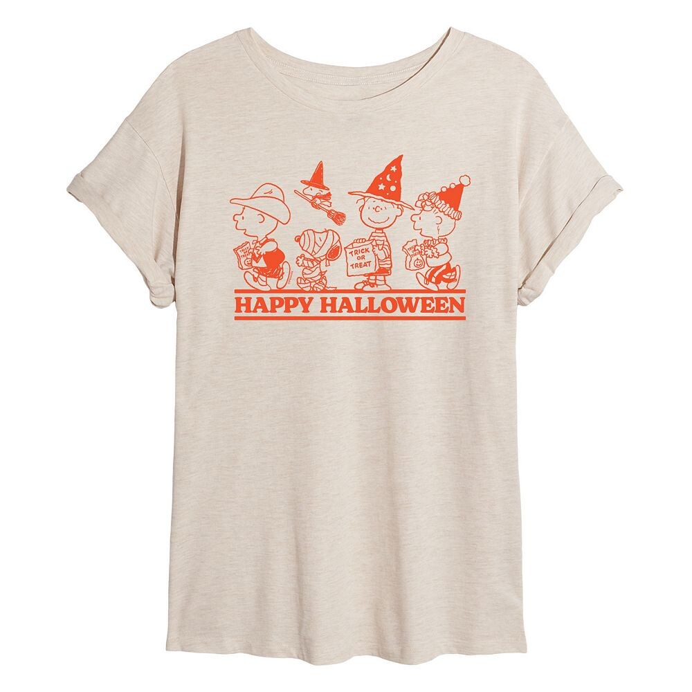 

Детская струящаяся футболка Peanuts Happy Halloween Licensed Character, бежевый