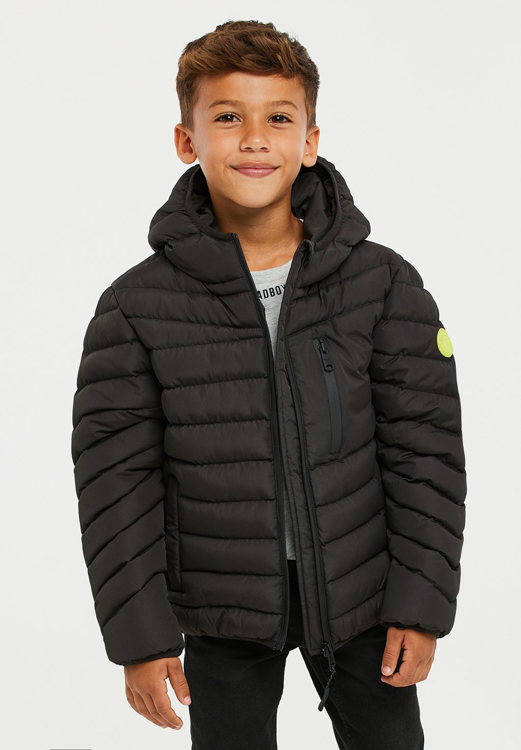 

Зимняя куртка PUFFER JAGGER Threadboys, черный