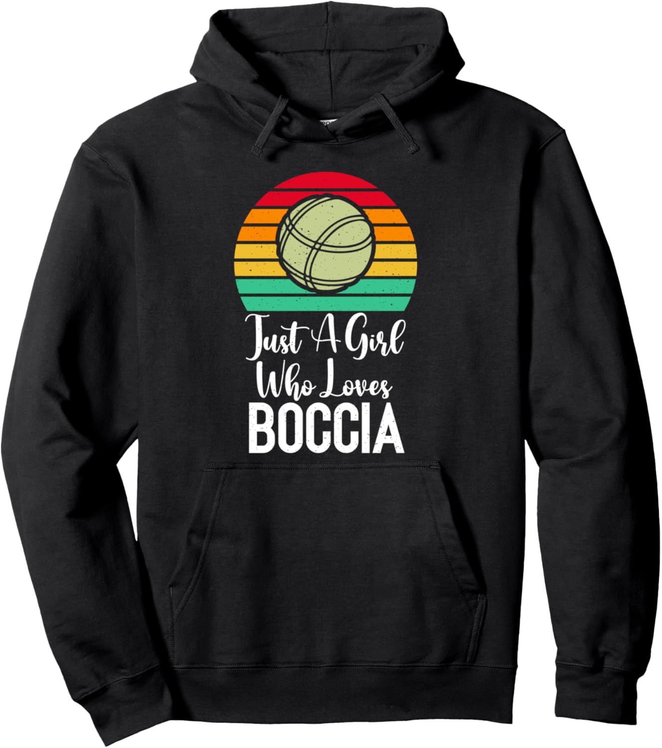 

Любимая толстовка Bocce Girl Just a Girl Bocce Gift Ideas & Accessories, черный