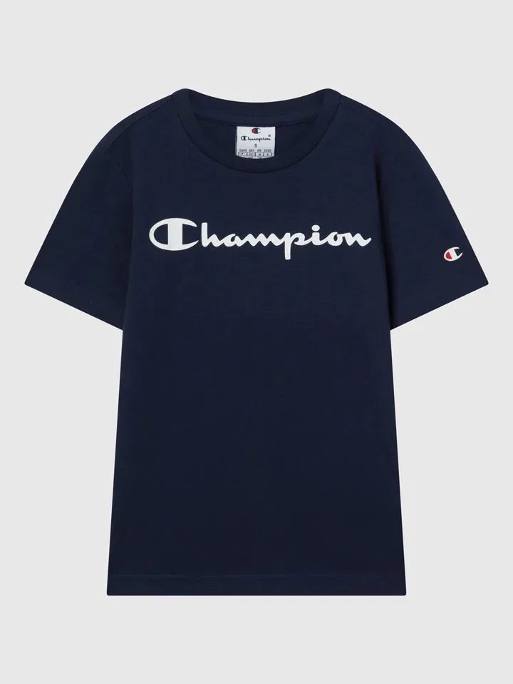 Футболка с принтом Champion, темно-синий — фото 4