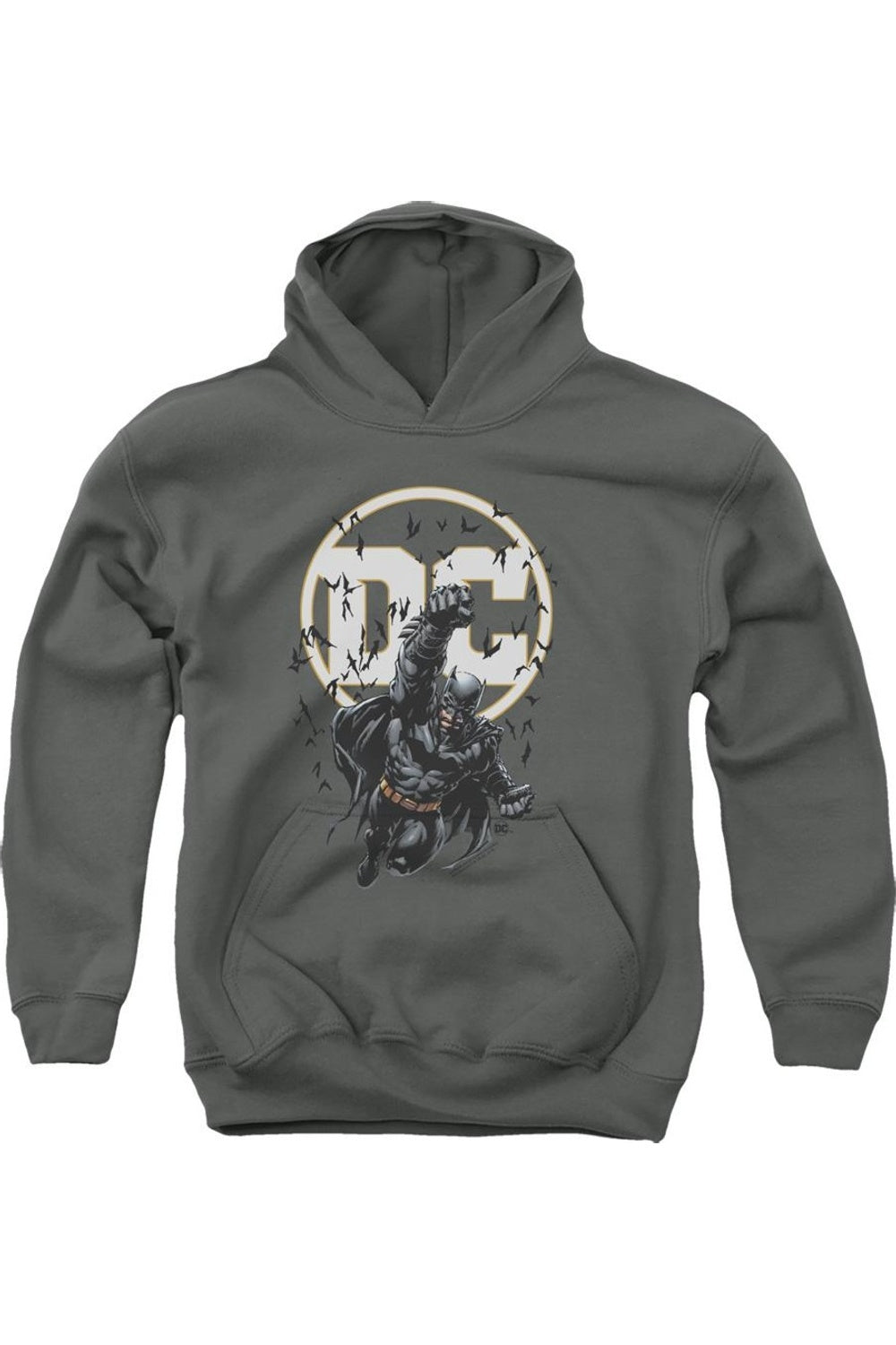 

Батмен DC Comics молодежная толстовка с капюшоном Gildan, Charcoal