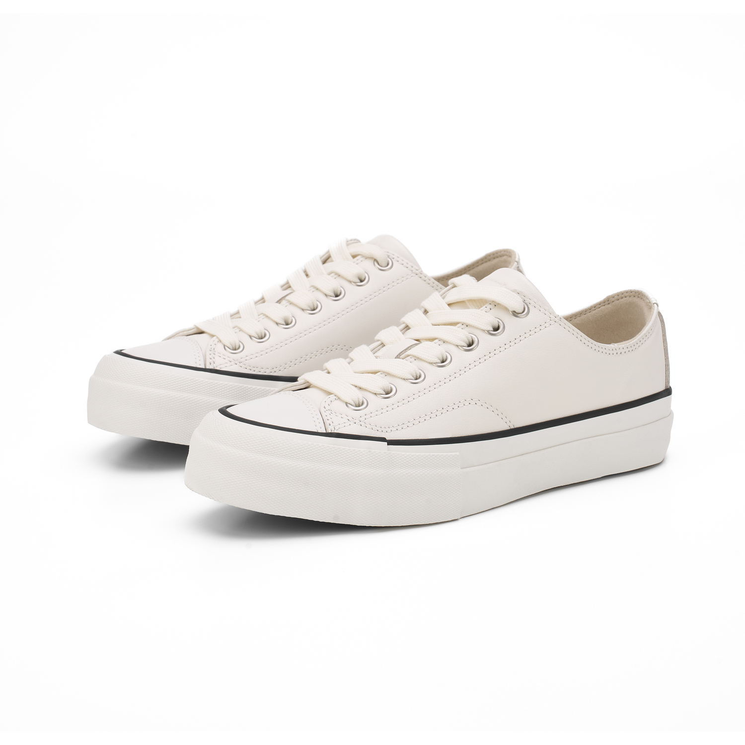 

Haonanhuang Кроссовки Unisex Canvas белые с черной рамкой, цвет White (Black Frame)
