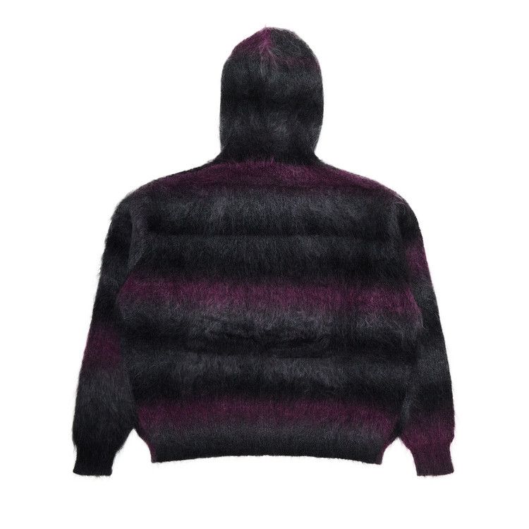 Толстовка Supreme x HYSTERIC GLAMOUR Mohair Zip Up Hooded Sweatshirt, Black — фото 2