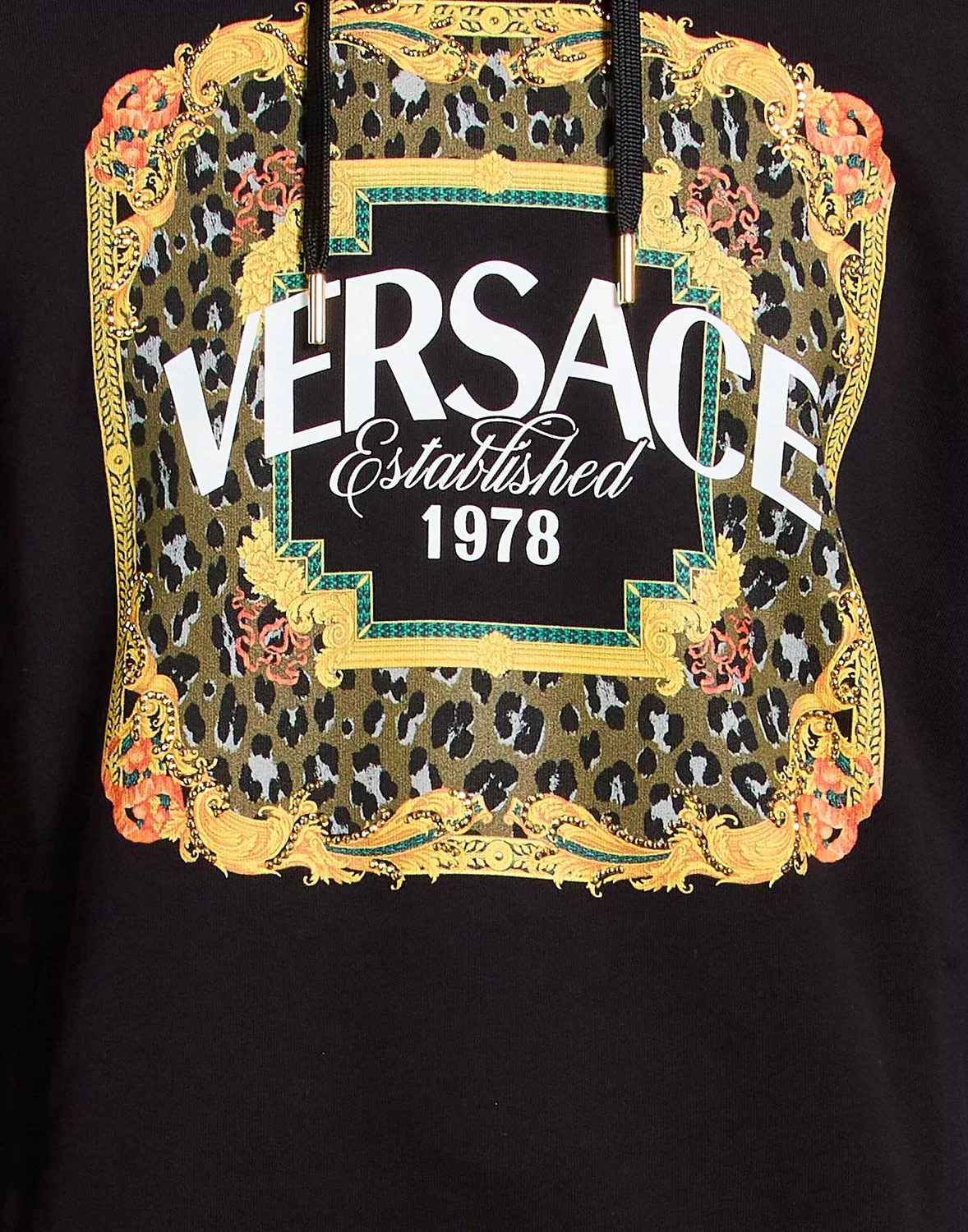 Свитшот с принтом VERSACE черный — фото 4