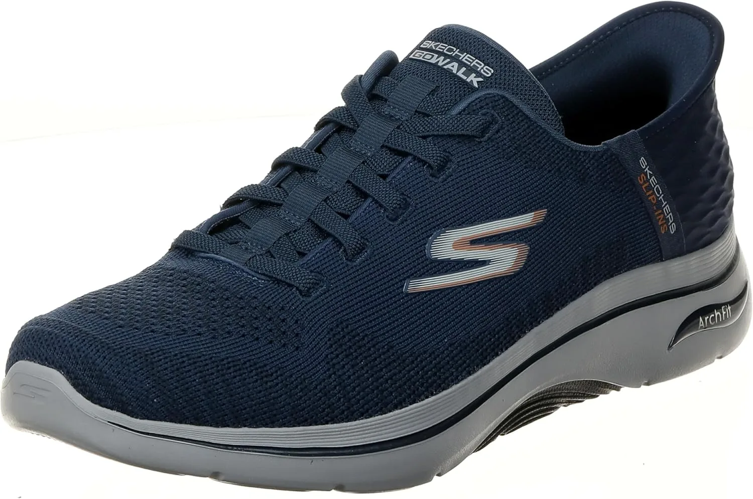 Мужские кроссовки Skechers Go Walk Arch Fit 2.0 - GrandSneaker, оранжевый/темно-синий